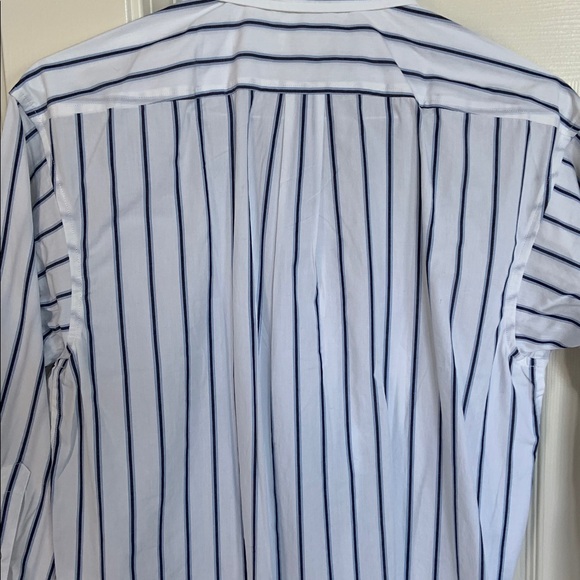 J Crew relaxed blue stripe button down top - Picture 4 of 5